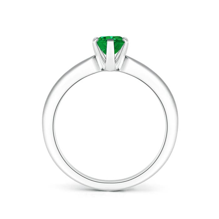 AAA - Emerald / 0.66 CT / 14 KT White Gold