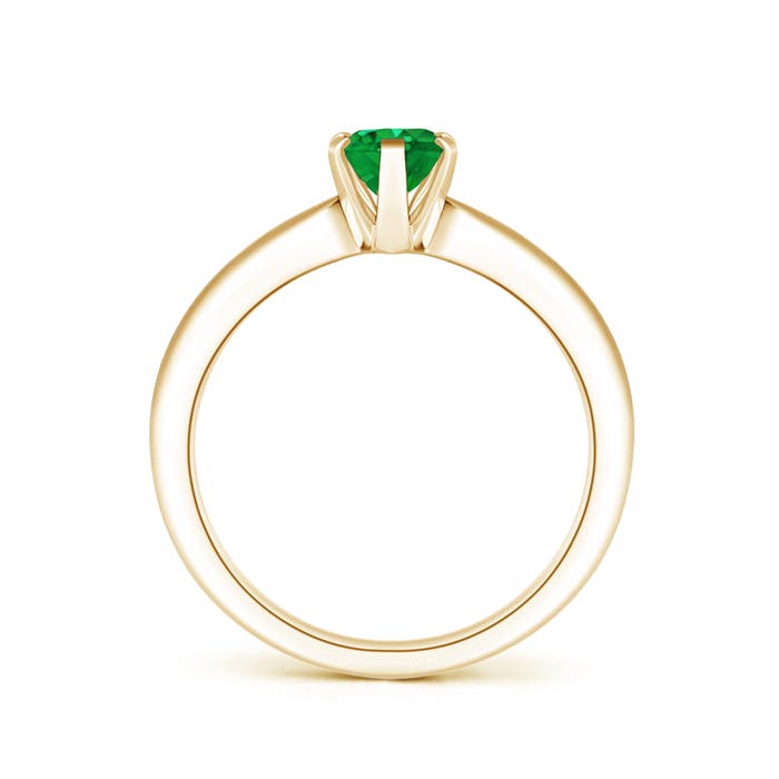 AAA - Emerald / 0.66 CT / 14 KT Yellow Gold