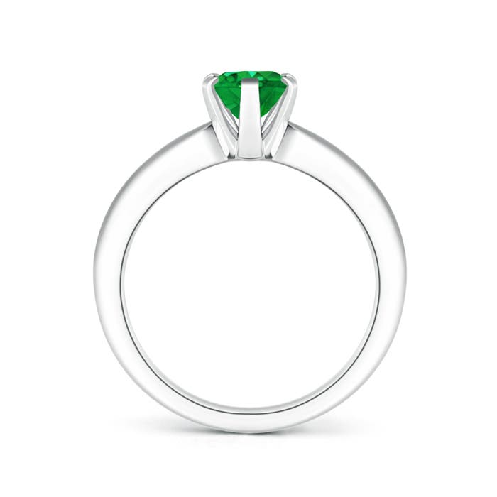 AAA - Emerald / 1.1 CT / 14 KT White Gold