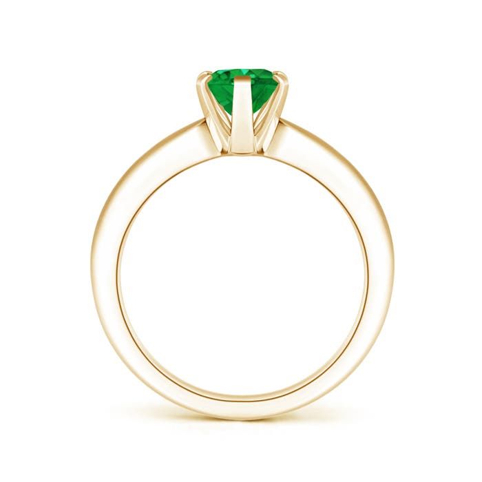 AAA - Emerald / 1.1 CT / 14 KT Yellow Gold