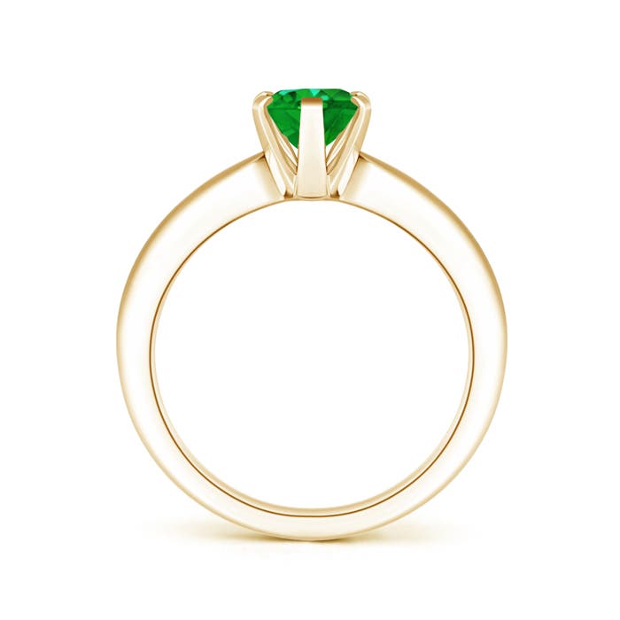 AAAA - Emerald / 1.1 CT / 14 KT Yellow Gold