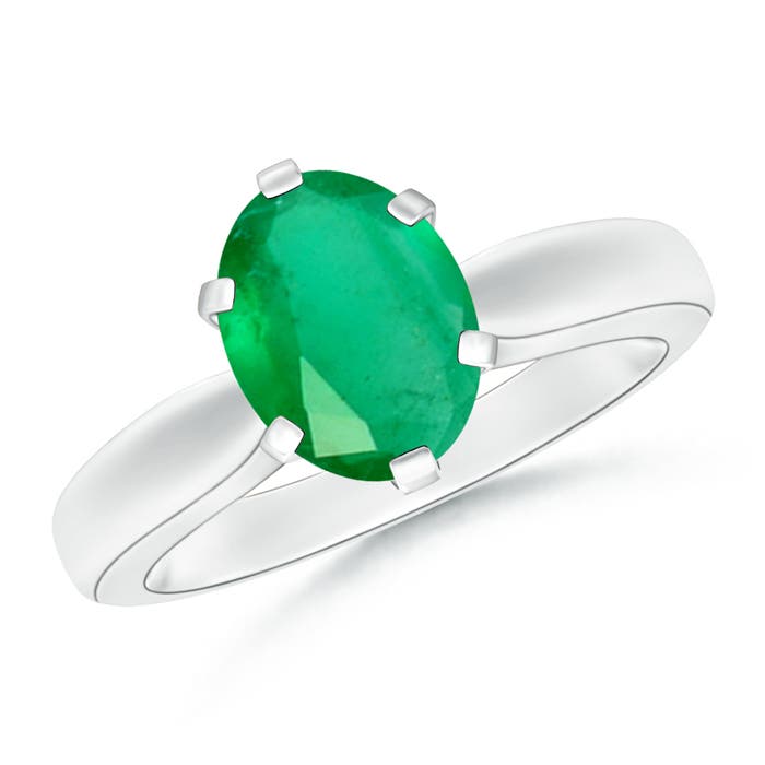 A - Emerald / 1.5 CT / 14 KT White Gold