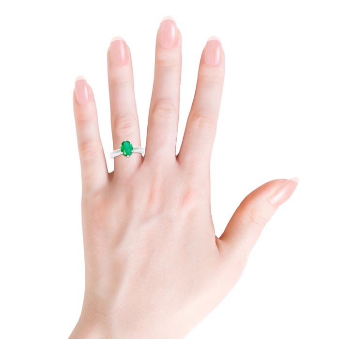 A - Emerald / 1.5 CT / 14 KT White Gold