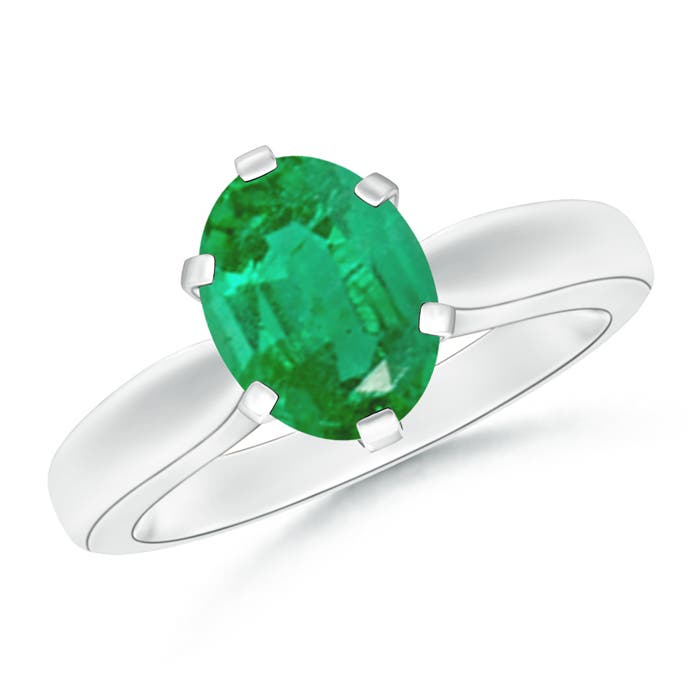 AA - Emerald / 1.5 CT / 14 KT White Gold