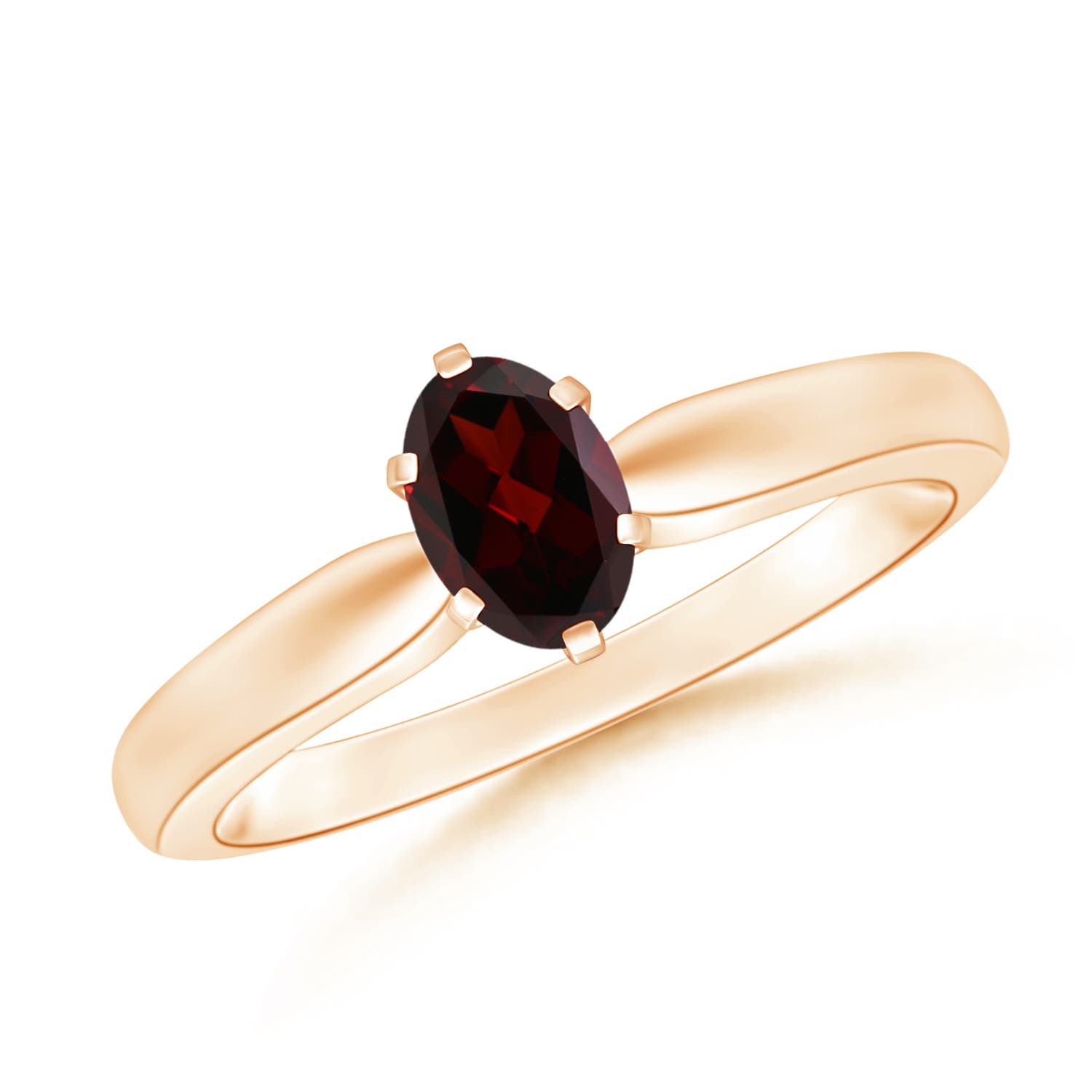 A - Garnet / 0.55 CT / 14 KT Rose Gold