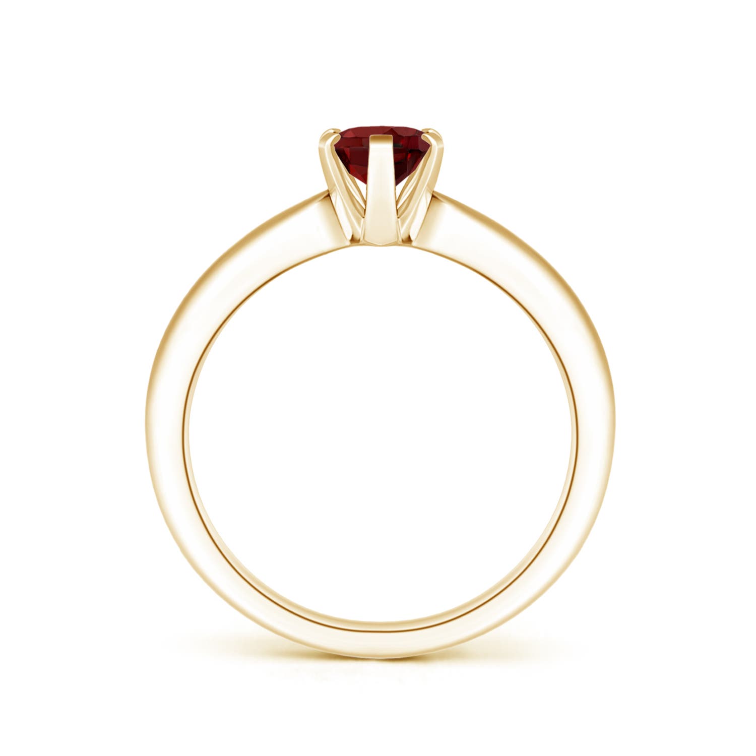 AAAA - Garnet / 0.9 CT / 14 KT Yellow Gold