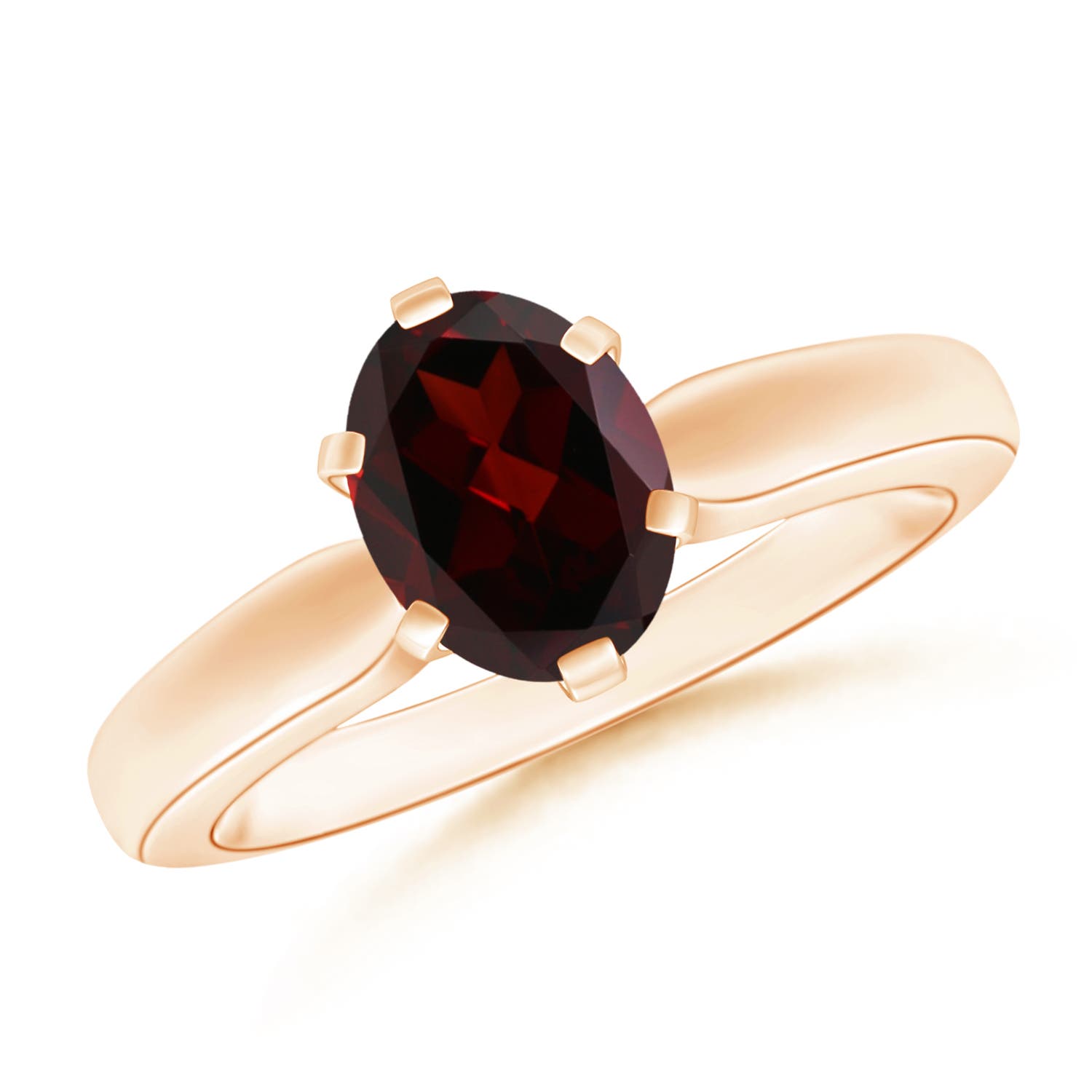 A - Garnet / 1.45 CT / 14 KT Rose Gold