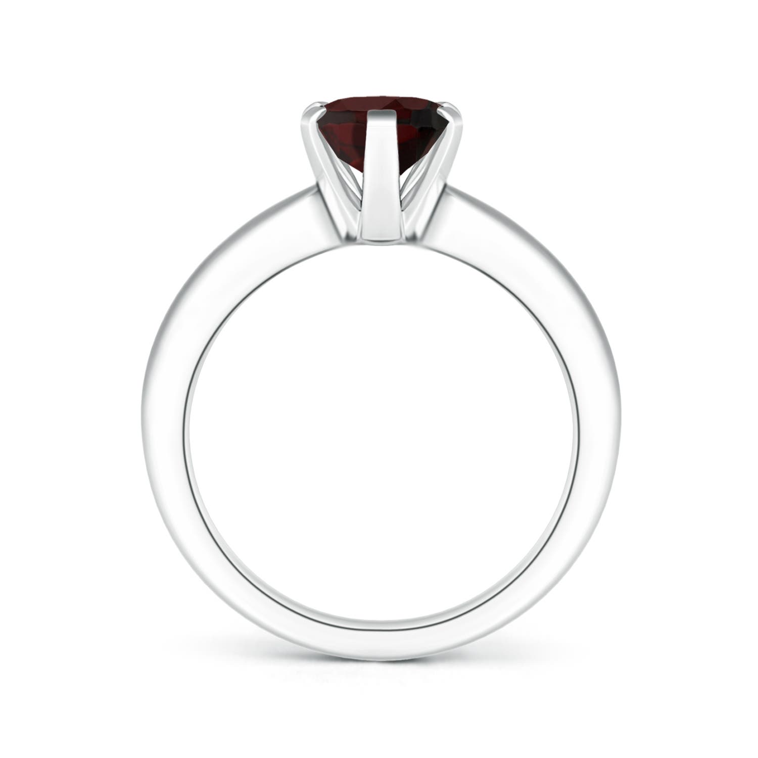 A - Garnet / 2 CT / 14 KT White Gold