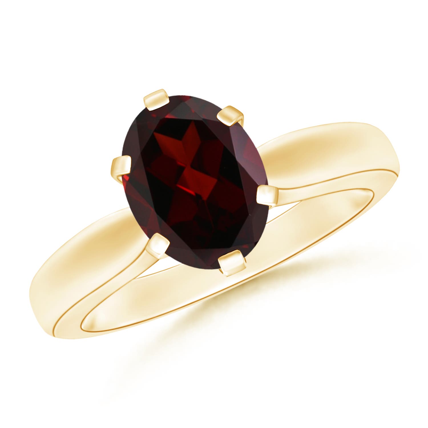 A - Garnet / 2 CT / 14 KT Yellow Gold