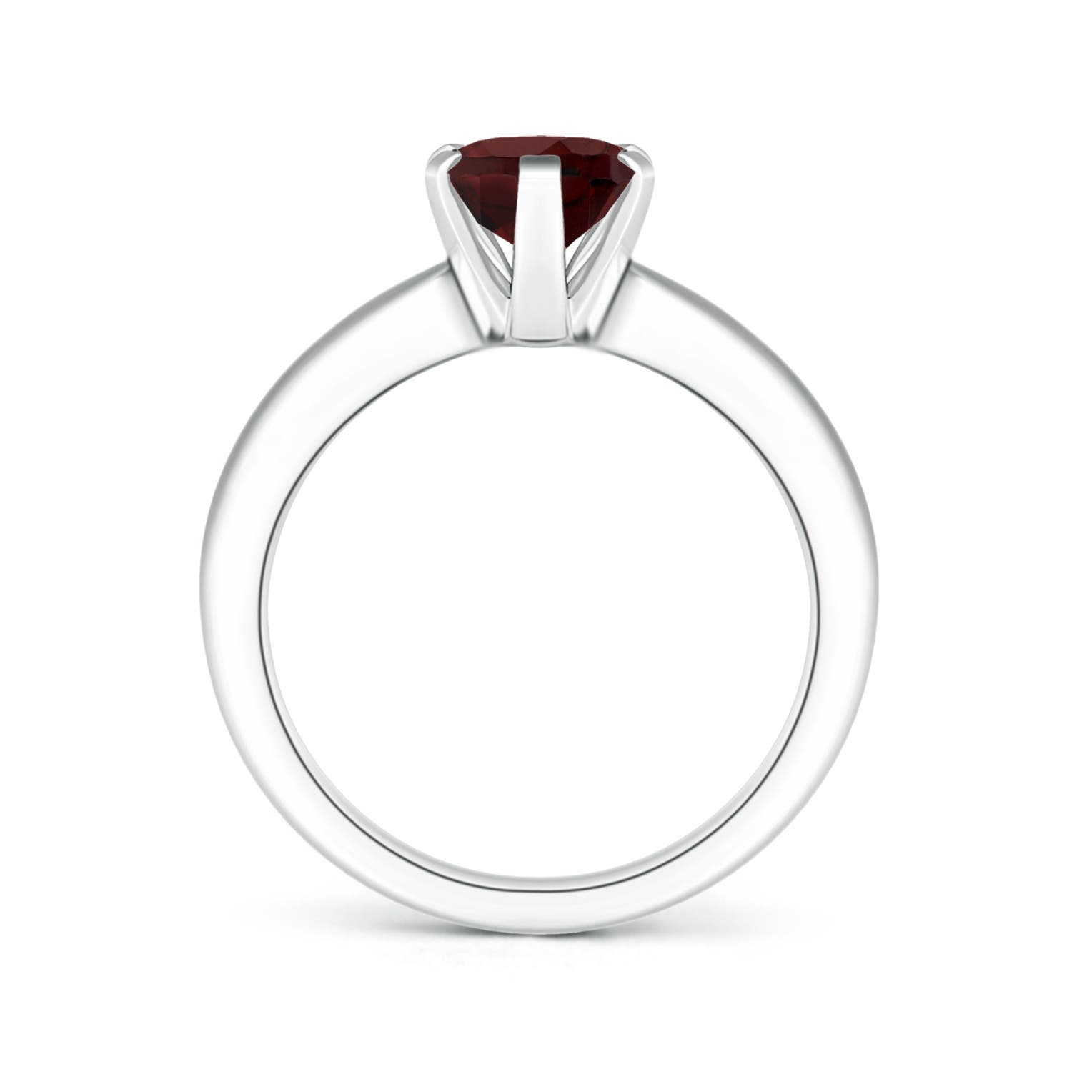 AA - Garnet / 2 CT / 14 KT White Gold