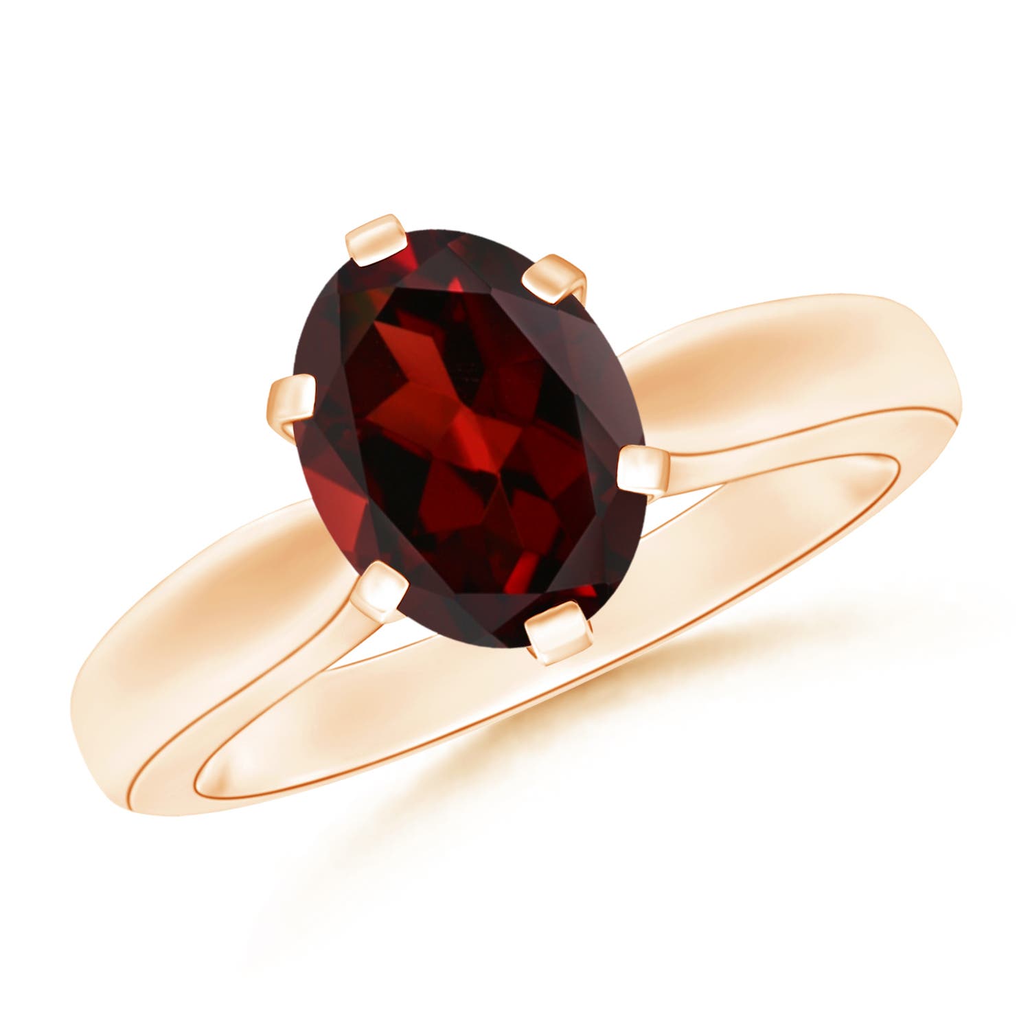 AAA - Garnet / 2 CT / 14 KT Rose Gold