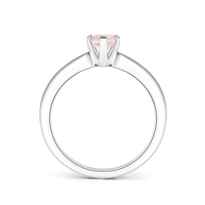 A - Morganite / 0.7 CT / 14 KT White Gold