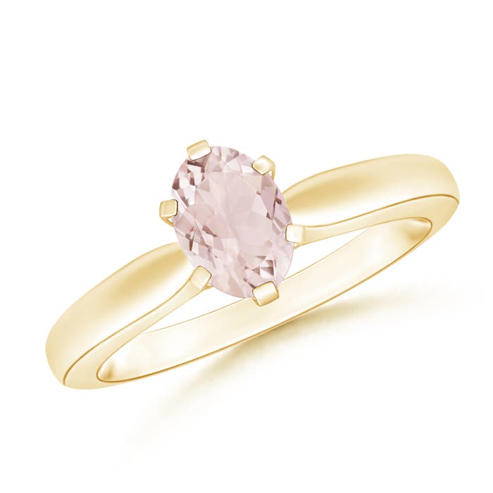 A - Morganite / 0.7 CT / 14 KT Yellow Gold