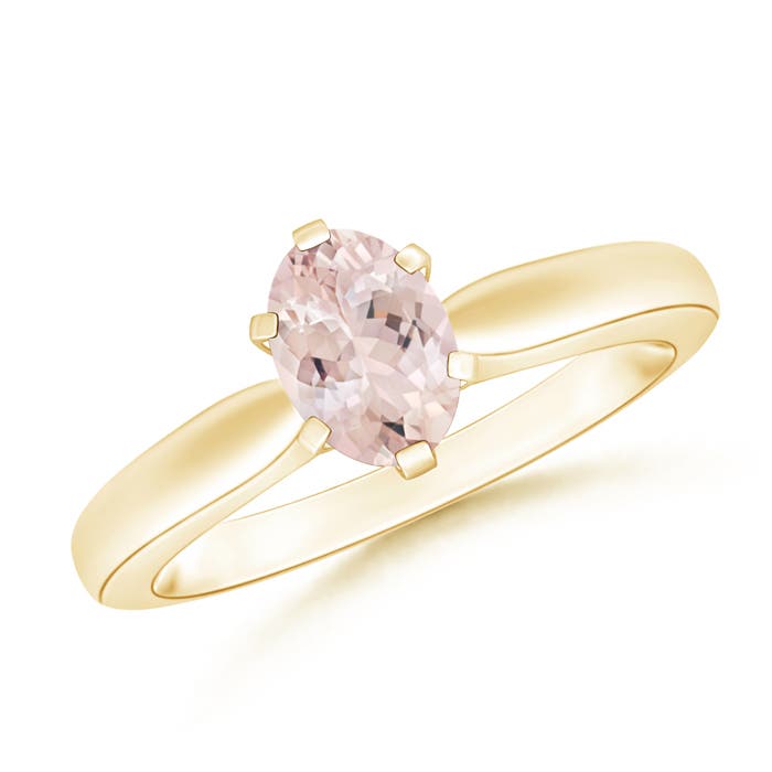 AA - Morganite / 0.7 CT / 14 KT Yellow Gold