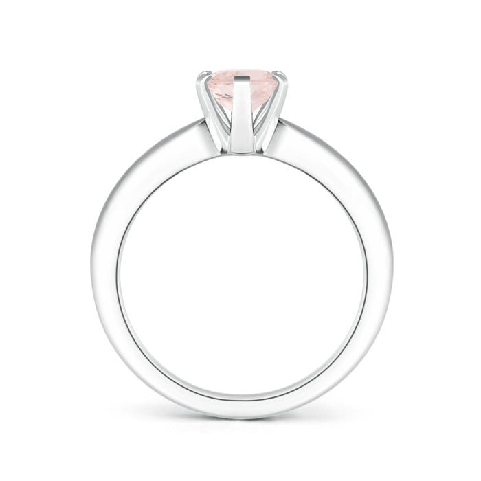 A - Morganite / 1.1 CT / 14 KT White Gold