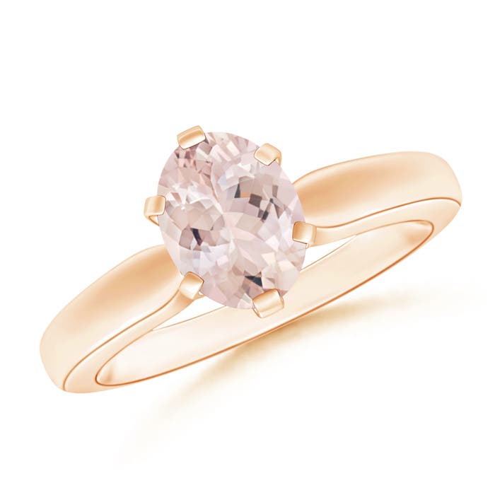 AA - Morganite / 1.1 CT / 14 KT Rose Gold