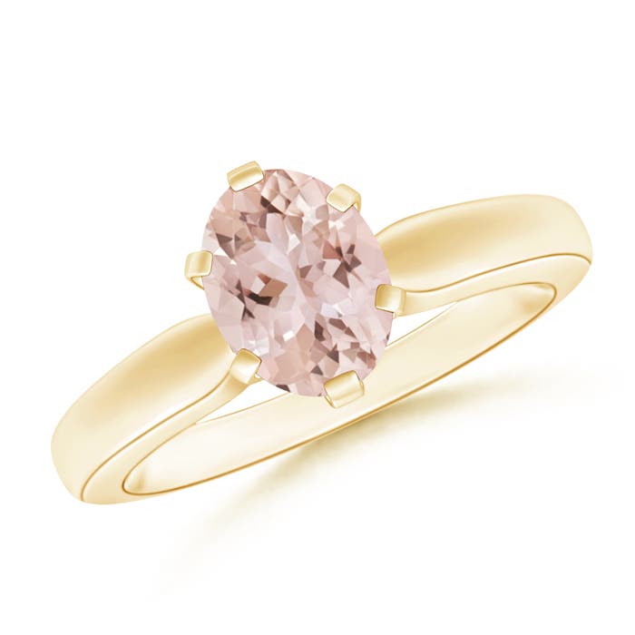 AAA - Morganite / 1.1 CT / 14 KT Yellow Gold