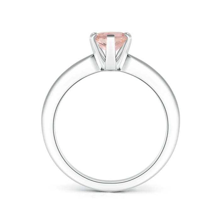 AAAA - Morganite / 1.1 CT / 14 KT White Gold