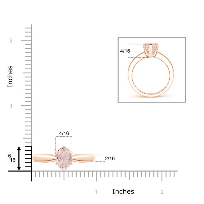 A - Morganite / 1.65 CT / 14 KT Rose Gold