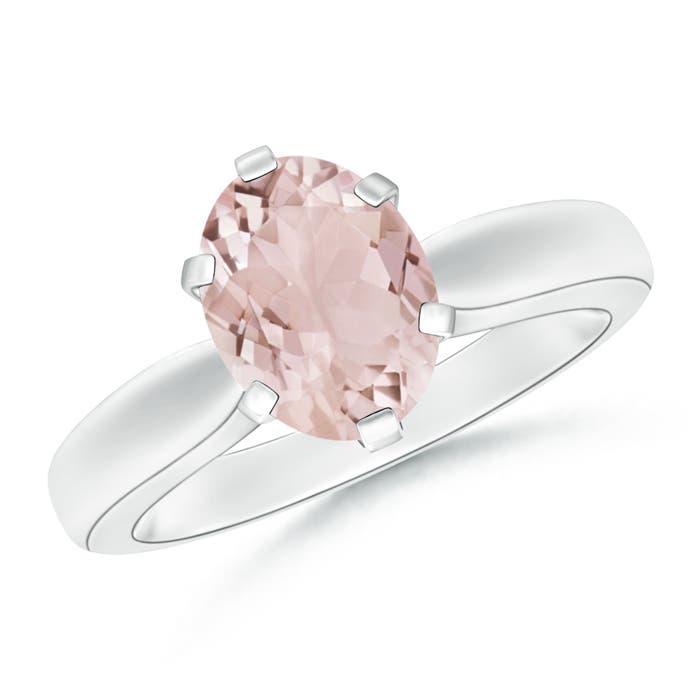 A - Morganite / 1.65 CT / 14 KT White Gold