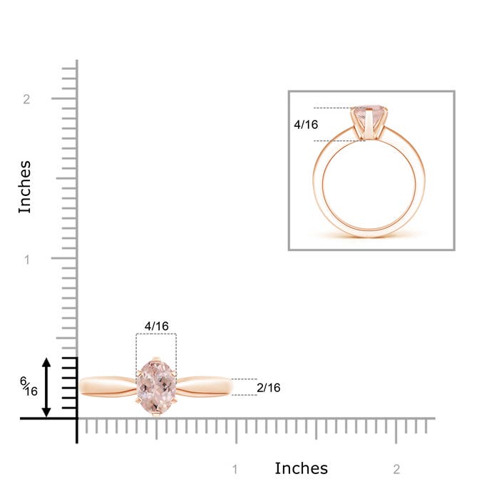 AA - Morganite / 1.65 CT / 14 KT Rose Gold