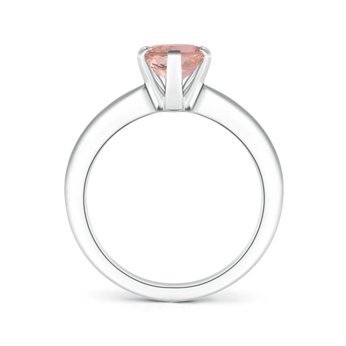 AAAA - Morganite / 1.65 CT / 14 KT White Gold