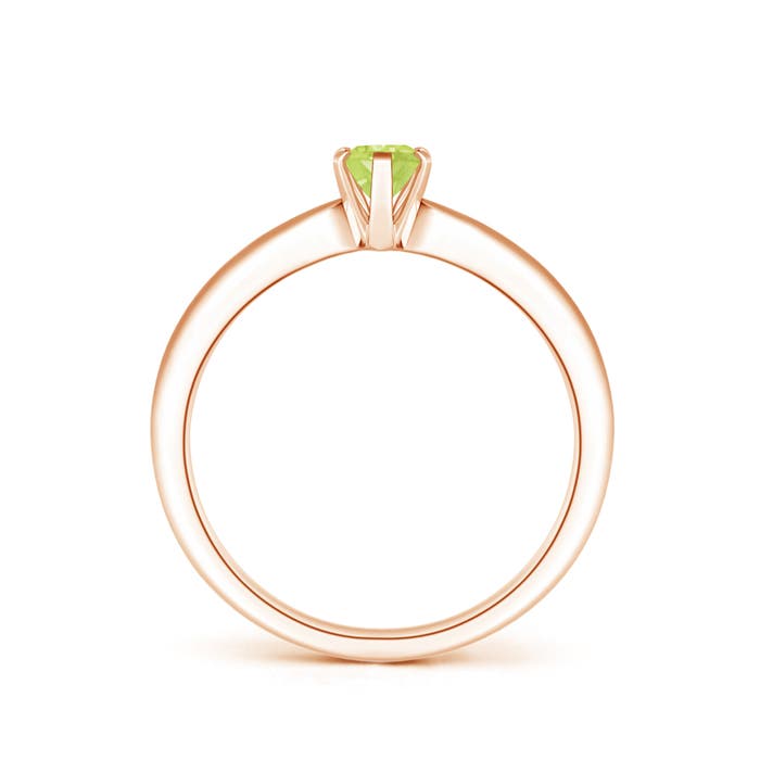 A - Peridot / 0.48 CT / 14 KT Rose Gold