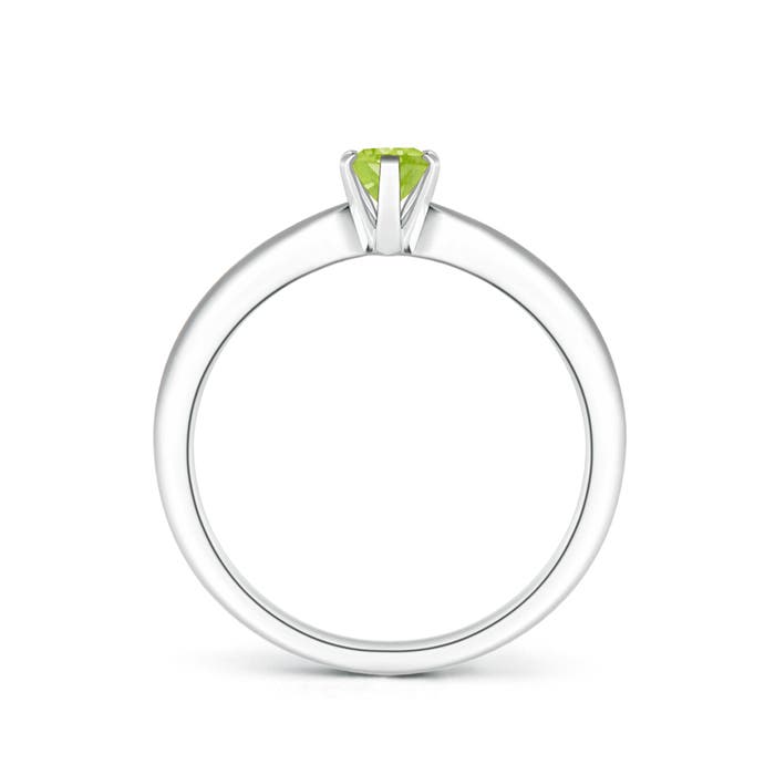 AA - Peridot / 0.48 CT / 14 KT White Gold