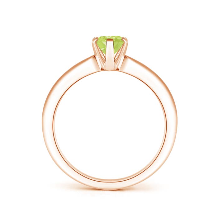 A - Peridot / 0.85 CT / 14 KT Rose Gold