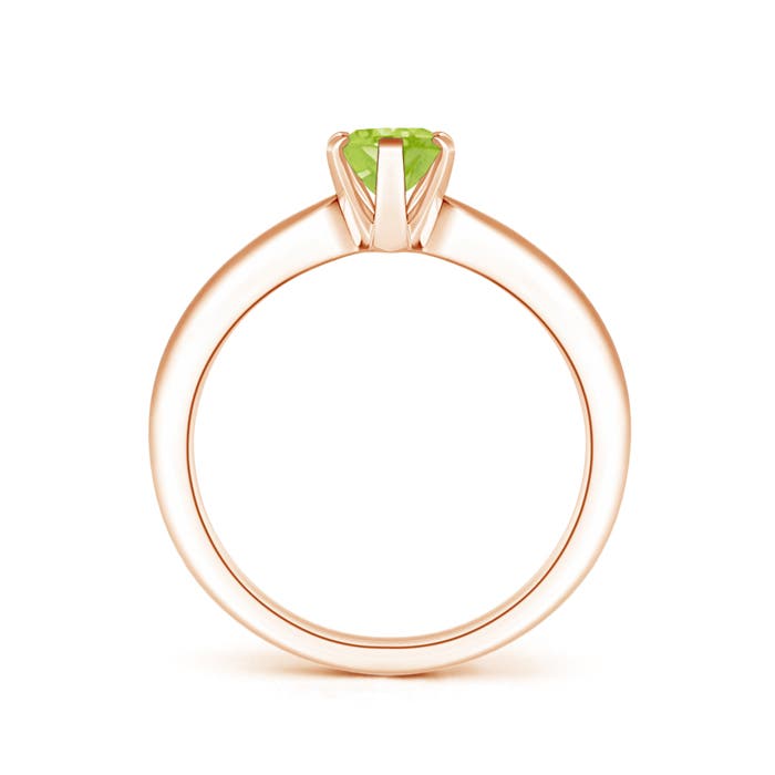 AA - Peridot / 0.85 CT / 14 KT Rose Gold