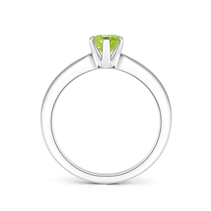 AA - Peridot / 0.85 CT / 14 KT White Gold