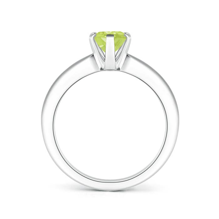 A - Peridot / 1.35 CT / 14 KT White Gold