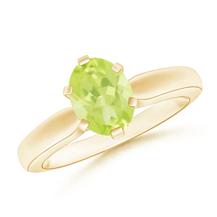 A - Peridot / 1.35 CT / 14 KT Yellow Gold