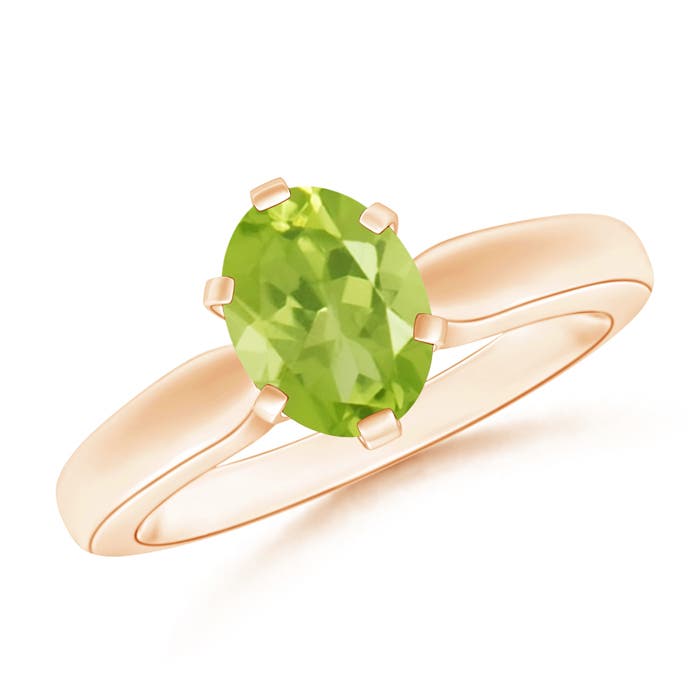 AA - Peridot / 1.35 CT / 14 KT Rose Gold