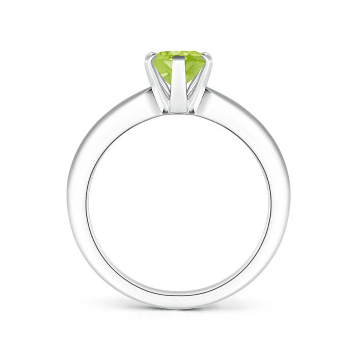 AA - Peridot / 1.35 CT / 14 KT White Gold