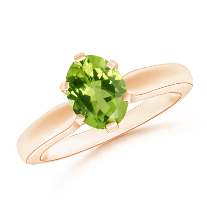 AAA - Peridot / 1.35 CT / 14 KT Rose Gold