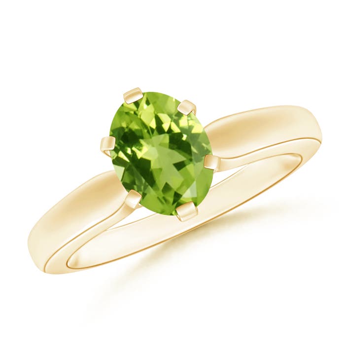 AAA - Peridot / 1.35 CT / 14 KT Yellow Gold