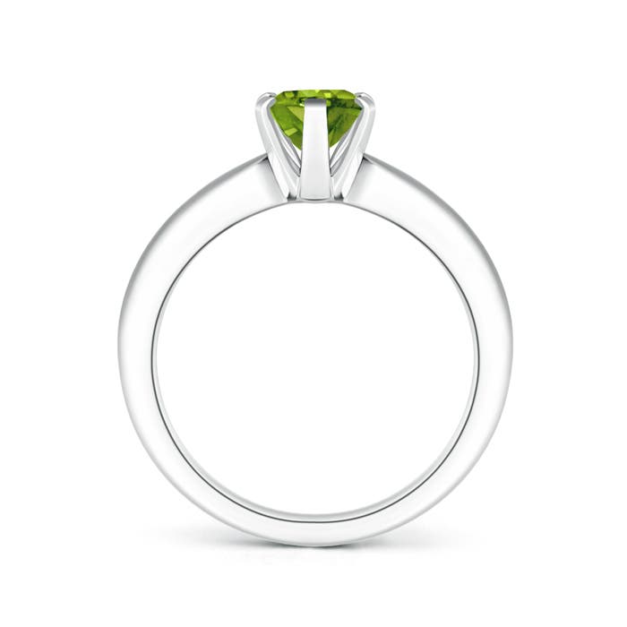 AAAA - Peridot / 1.35 CT / 14 KT White Gold