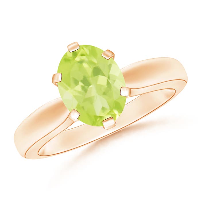 A - Peridot / 1.9 CT / 14 KT Rose Gold