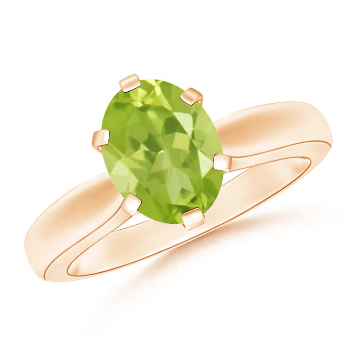 AA - Peridot / 1.9 CT / 14 KT Rose Gold