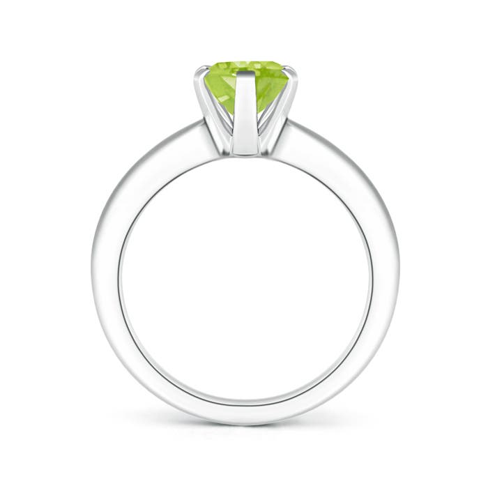 AA - Peridot / 1.9 CT / 14 KT White Gold