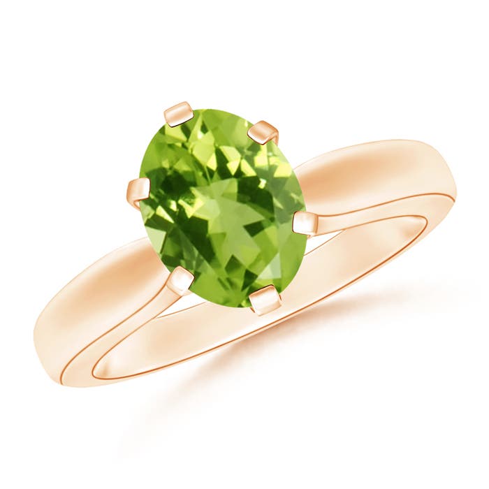 AAA - Peridot / 1.9 CT / 14 KT Rose Gold