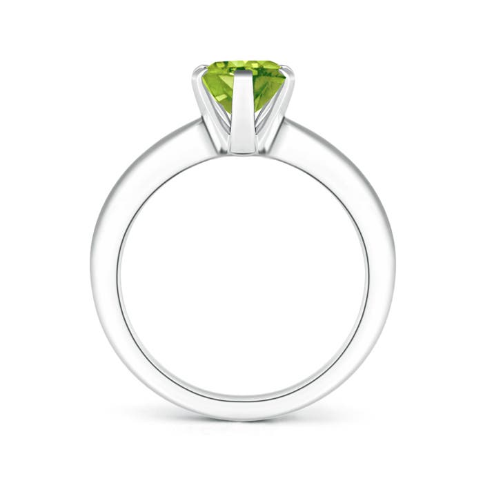 AAA - Peridot / 1.9 CT / 14 KT White Gold