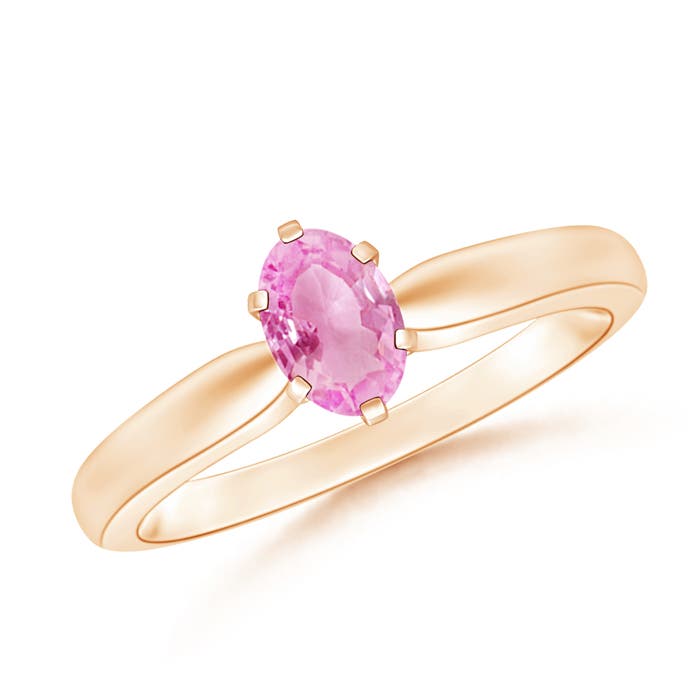 A - Pink Sapphire / 0.55 CT / 14 KT Rose Gold