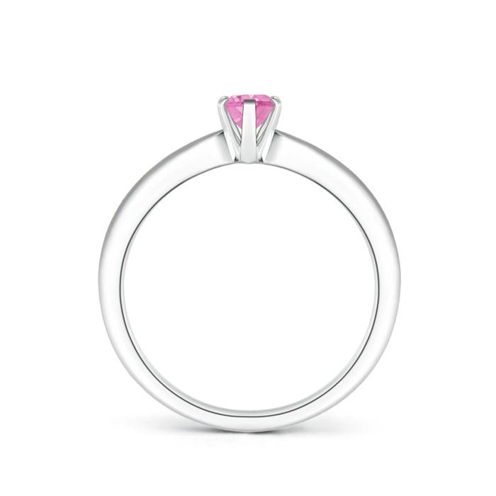 A - Pink Sapphire / 0.55 CT / 14 KT White Gold