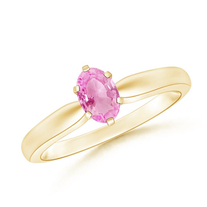 A - Pink Sapphire / 0.55 CT / 14 KT Yellow Gold