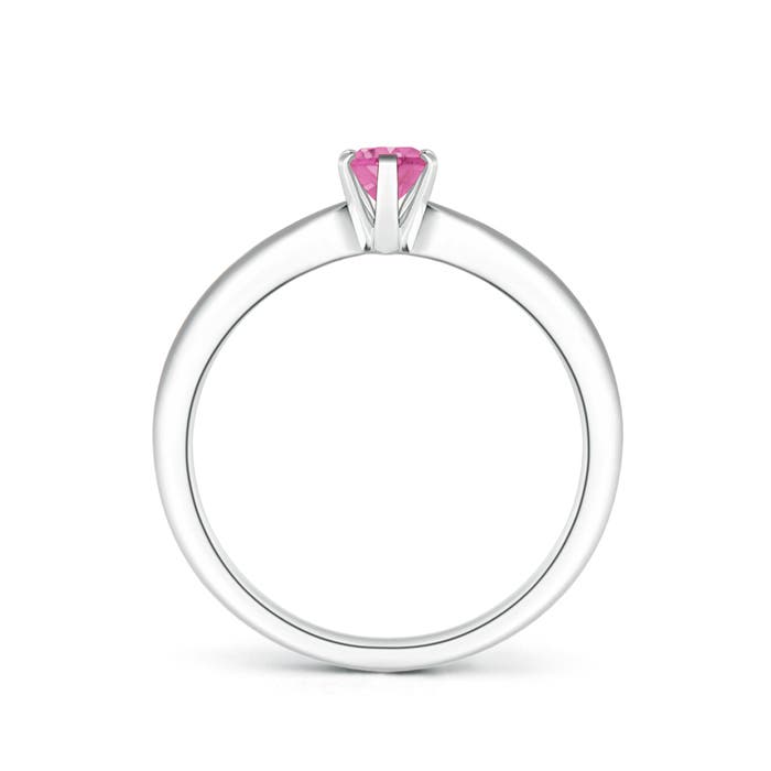 AA - Pink Sapphire / 0.55 CT / 14 KT White Gold