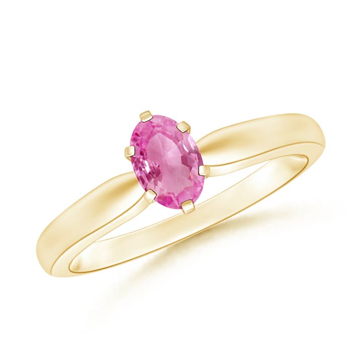 AA - Pink Sapphire / 0.55 CT / 14 KT Yellow Gold