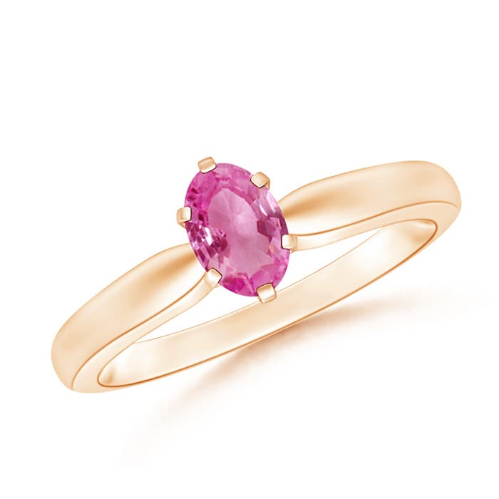 AAA - Pink Sapphire / 0.55 CT / 14 KT Rose Gold