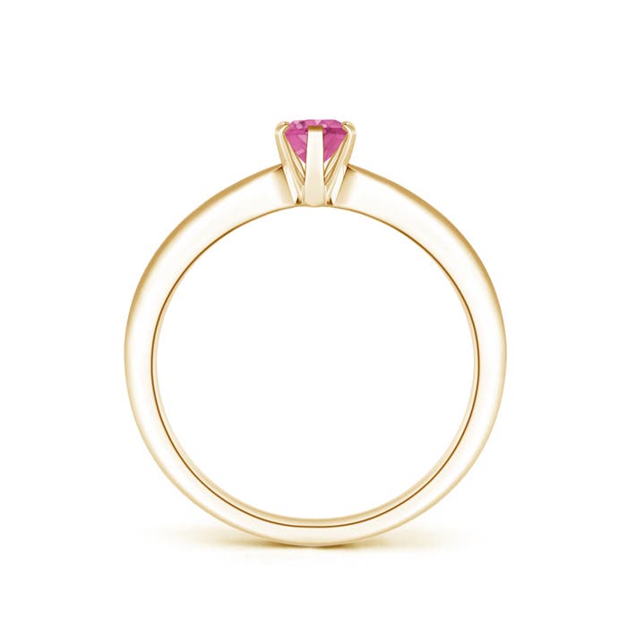 AAA - Pink Sapphire / 0.55 CT / 14 KT Yellow Gold